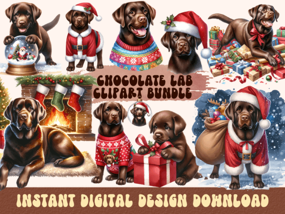 Christmas Chocolate Labrador Clipart: Brand Review