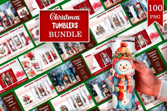 Christmas Tumblers Wrap MEGA Bundles: Illustrations Review