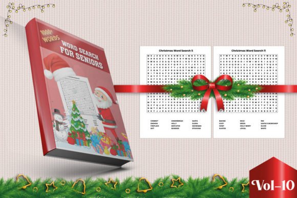 Christmas Word Search for KDP Vol-10: Illustrations