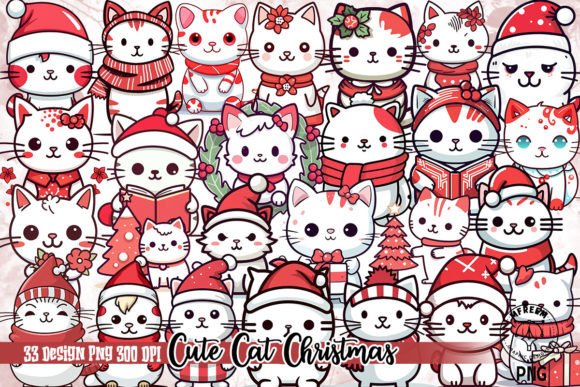 Cute Cat Christmas Clipart: A Designer’s Review