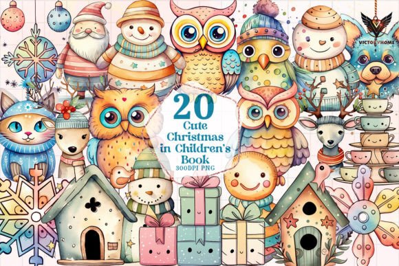 Cute Christmas Illustrations for Branding