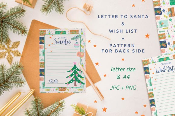 Letter to Santa Christmas Wish List Illustrations Review