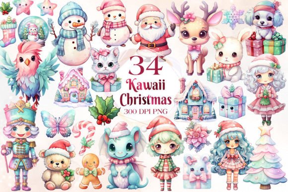 Pastel Kawaii Christmas Stickers: Branding Review