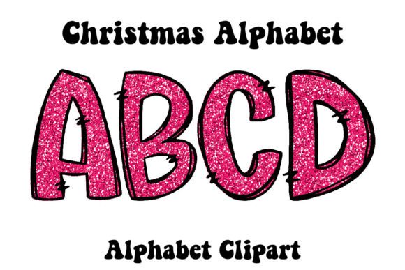Pink Glitter Christmas Alphabet Doodle: Illustrations Review