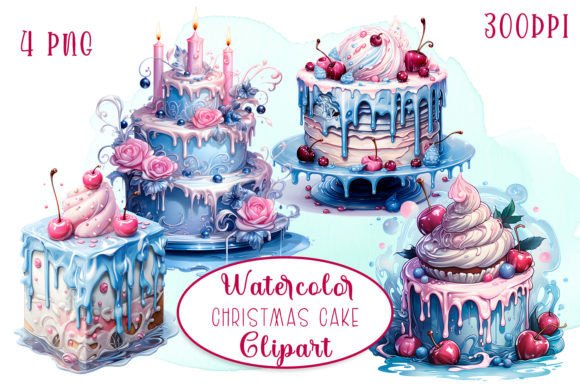 Review: Christmas Pink Velvet Cake Illustrations