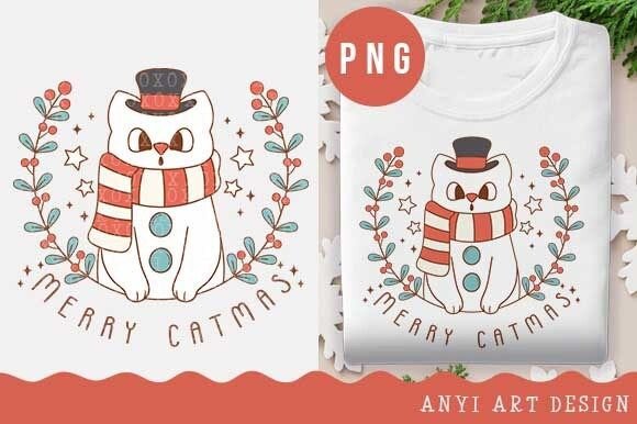 Review: Funny Cat Snowman Christmas Sublimation