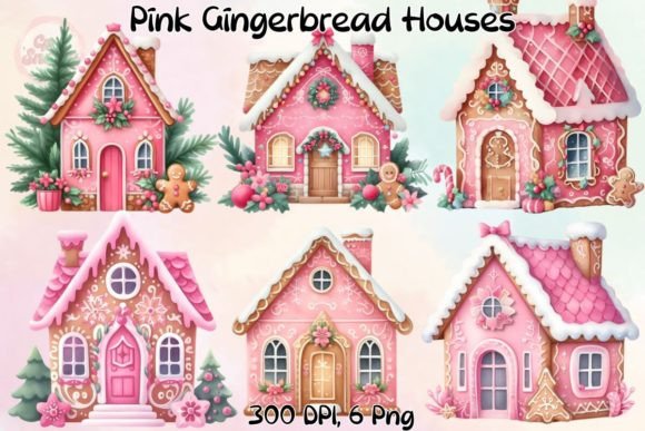 Review: Pink Gingerbread House Illustrations