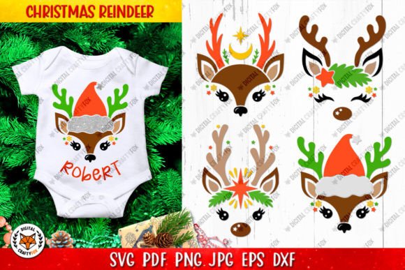 Reviewing Christmas Reindeer Face SVG for Illustrations