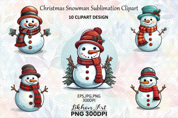 Reviewing Christmas Snowman Sublimation Clipart Illustrations
