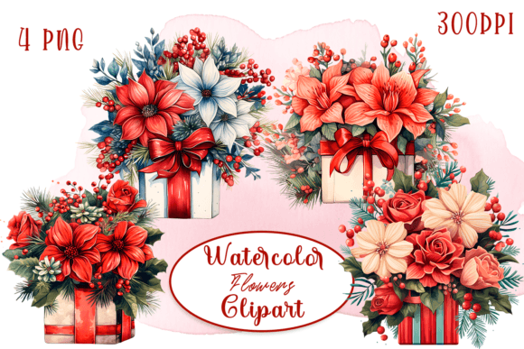 Reviewing Watercolor Christmas Decor Clipart for Stitching
