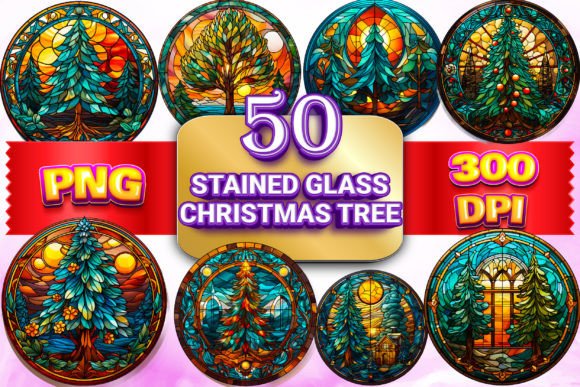 Stained Glass Christmas Tree Clip Art 2 Review