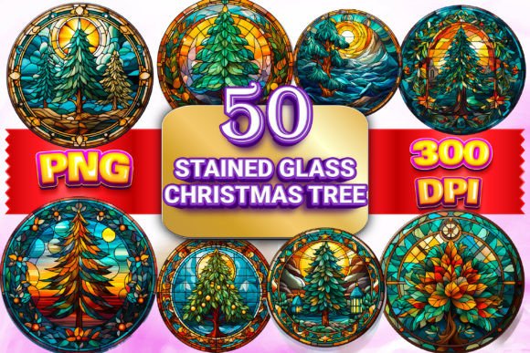 Stained Glass Christmas Tree Clip Art 4 Review